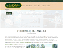 Tablet Screenshot of bluequillangler.com